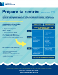 Guide de la rentrée 2019