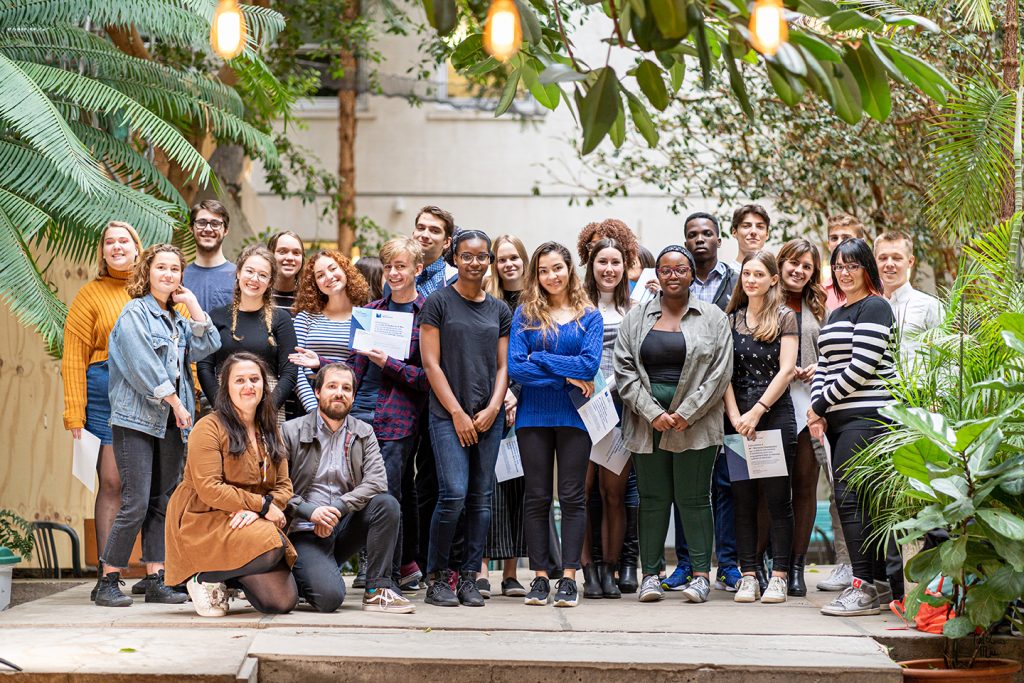 Des étudiants du Collège de Maisonneuve honorés lors du Gala de l’engagement et de la réussite 2019. Photographie : Paul-Louis Mas